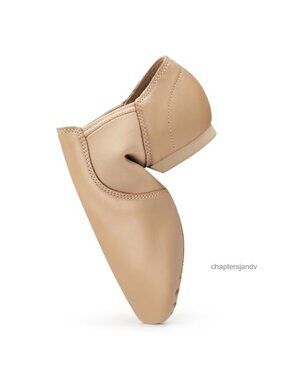 Leather Jazz Dance Shoes Split Sole Slip On for Dance Class
